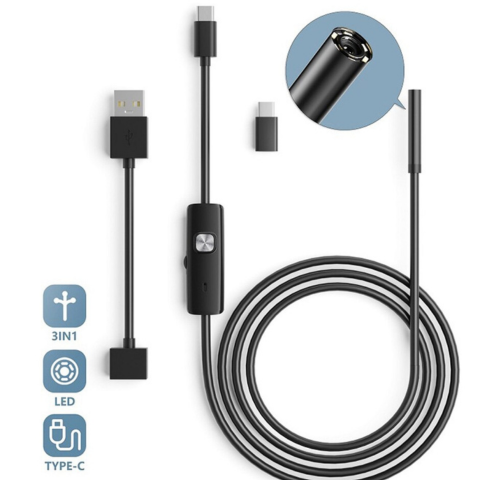Cámara Endoscópica Android 3 en 1