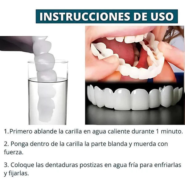 [COMPRÁ 1 Y LLEVÁ 2] - Smile Pro® - Carillas Dentales Removibles | Inferior y Superior