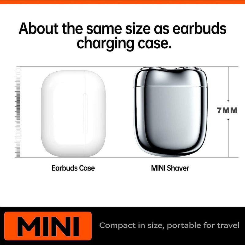 Afeitadora Eléctrica USB Recargable – Compacta, Impermeable y Perfecta para Hogar, Coche y Viajes | Solo Hoy Compre 1 y lleva 2 🔥